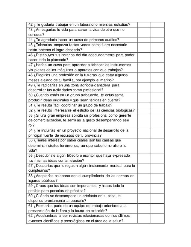 orientacion vocacional test